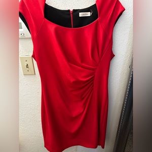 Calvin Klein red dress size 16